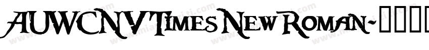 AUWCNV TimesNewRoman字体转换